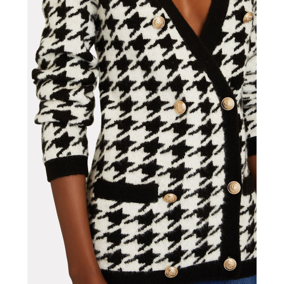 Black and White Houndstooth Sweater - Picture 14 of 15